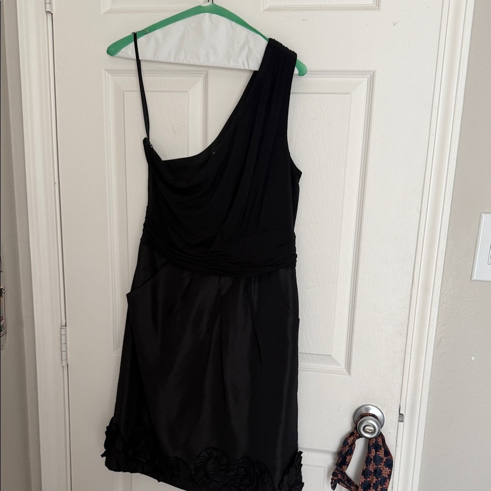 Max & Cleo Elegant Black One-Shoulder Dress